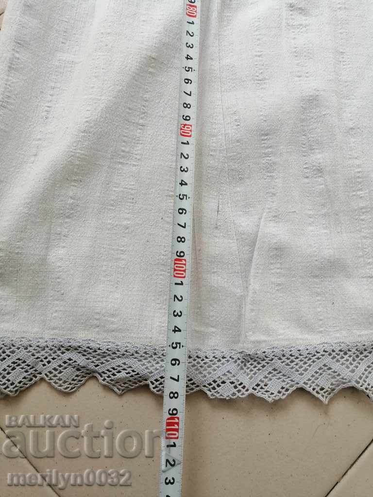 Cămașă bătrână broderie manuală chenar șezlong costum sukman - 7