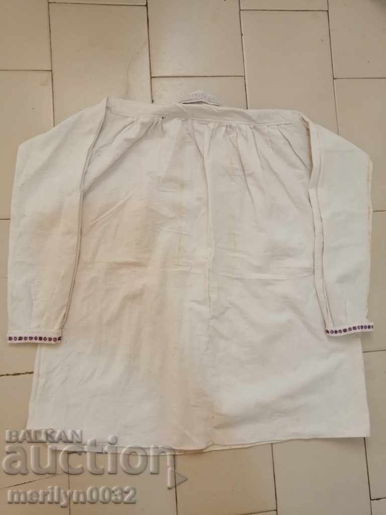 Auction Men's woven shirt Bulgarian embroidery folk costume embroidery Auction Men's woven shirt Bulgarian embroidery folk costume embroidery