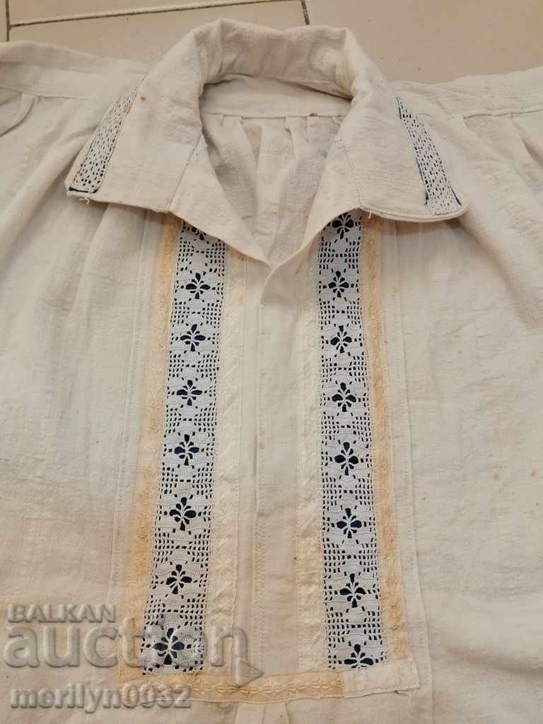 Men's woven shirt Bulgarian embroidery folk costume embroidery - 7 Men's woven shirt Bulgarian embroidery folk costume embroidery - 7