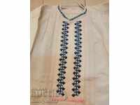 Cămașă țesută bărbați, broderie bulgară, broderie costum popular