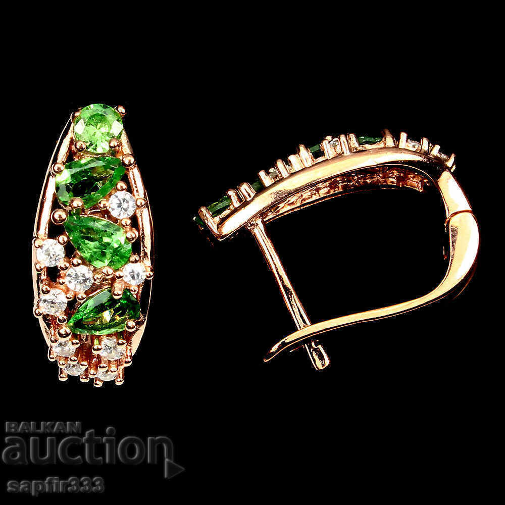 Auction LUXURY EARRINGS HANDMADE WITH NATURAL CAVORITE GARNET Auction LUXURY EARRINGS HANDMADE WITH NATURAL CAVORITE GARNET