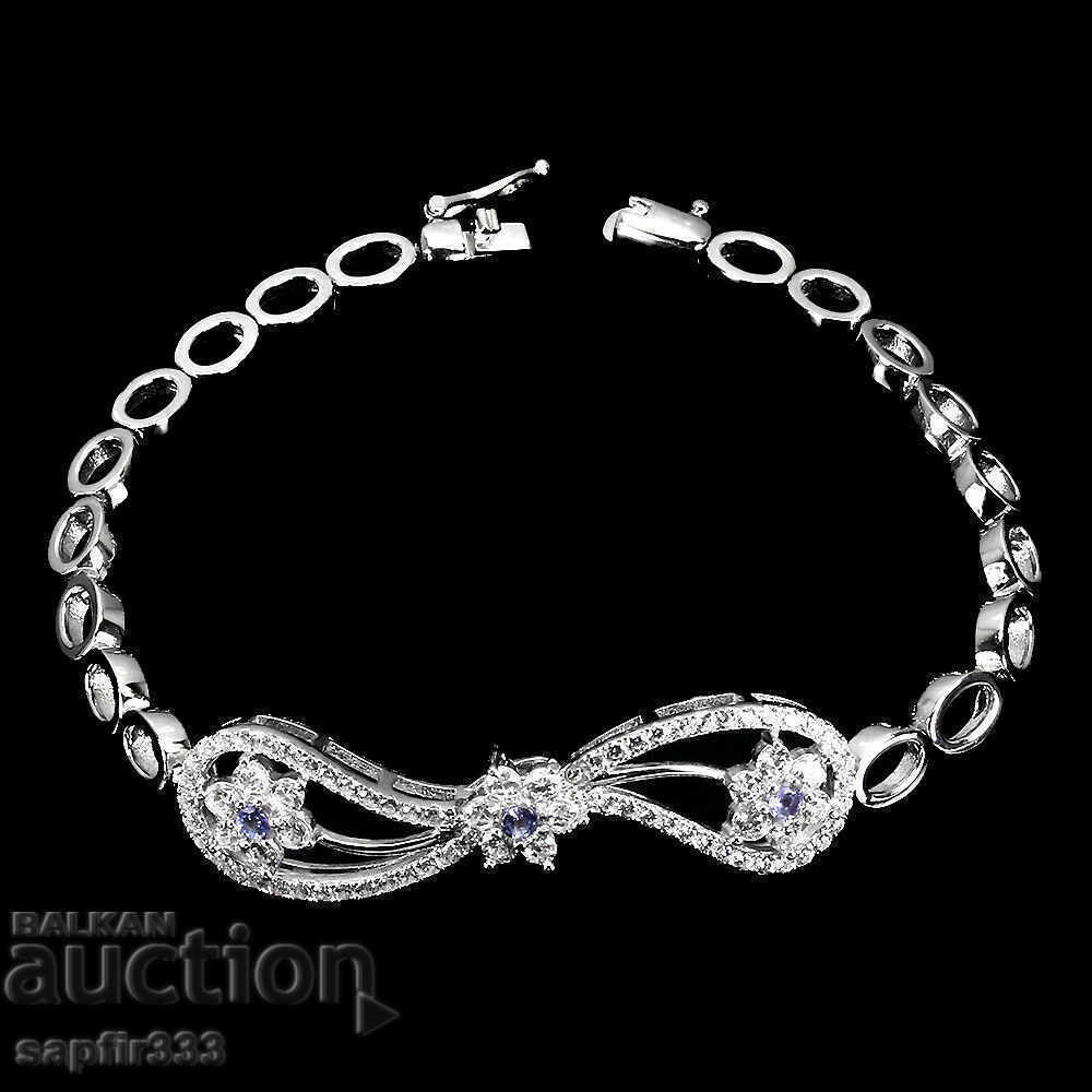 TANZANIT ȘI ZIRCONI PENTRU BRAȚET DE SILVĂ EXCELENT ȘI EFICIENT cu preț 277.00 BGN | € 141.63