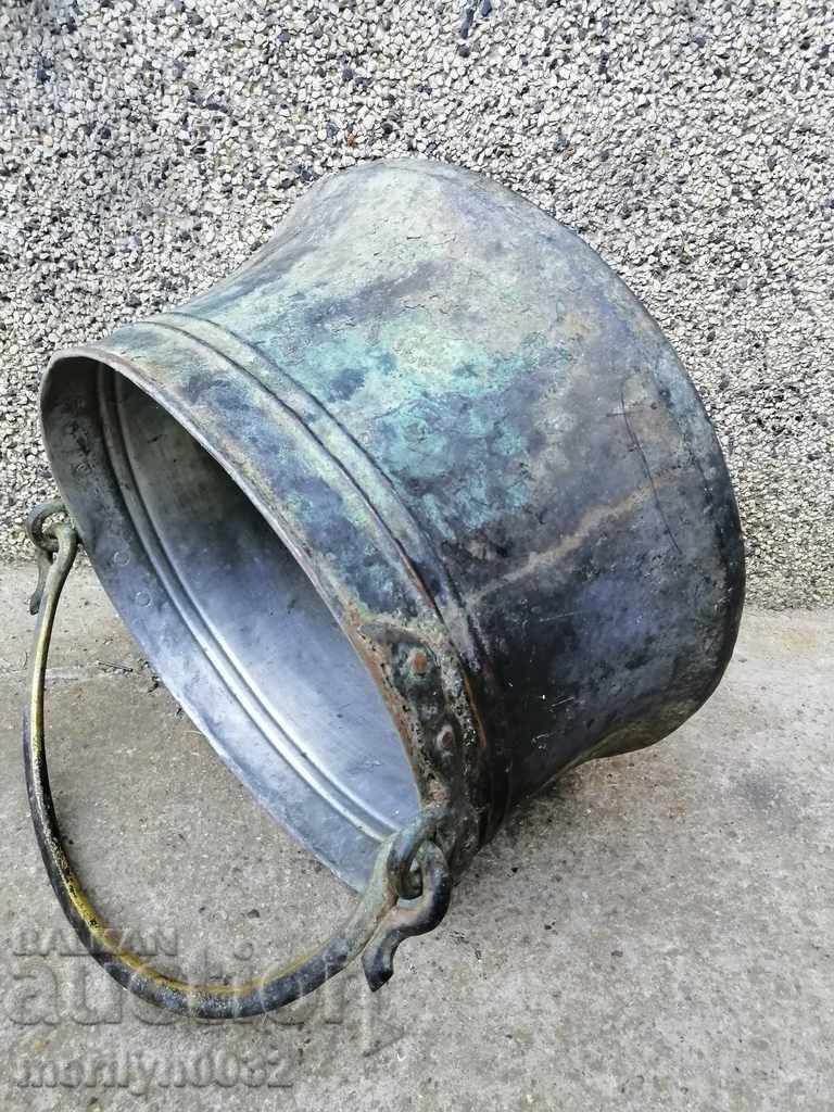 Old harania, copper vessel, large cauldron, copper, dustpan - 5