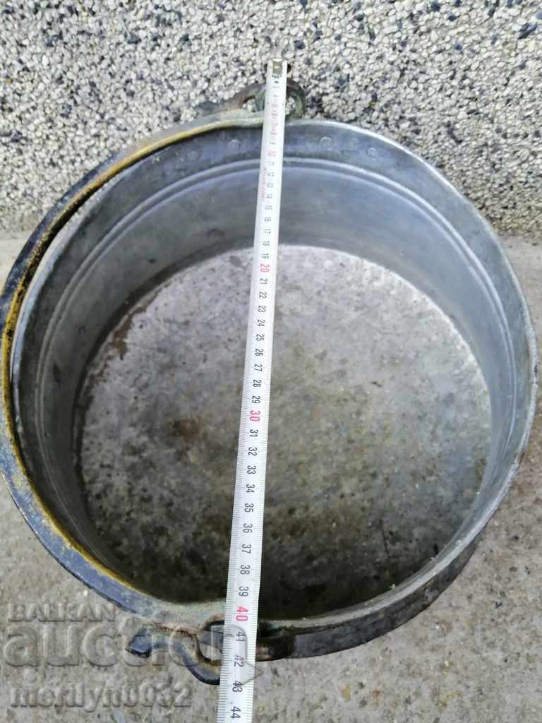 Old harania, copper vessel, large cauldron, copper, dustpan - 6