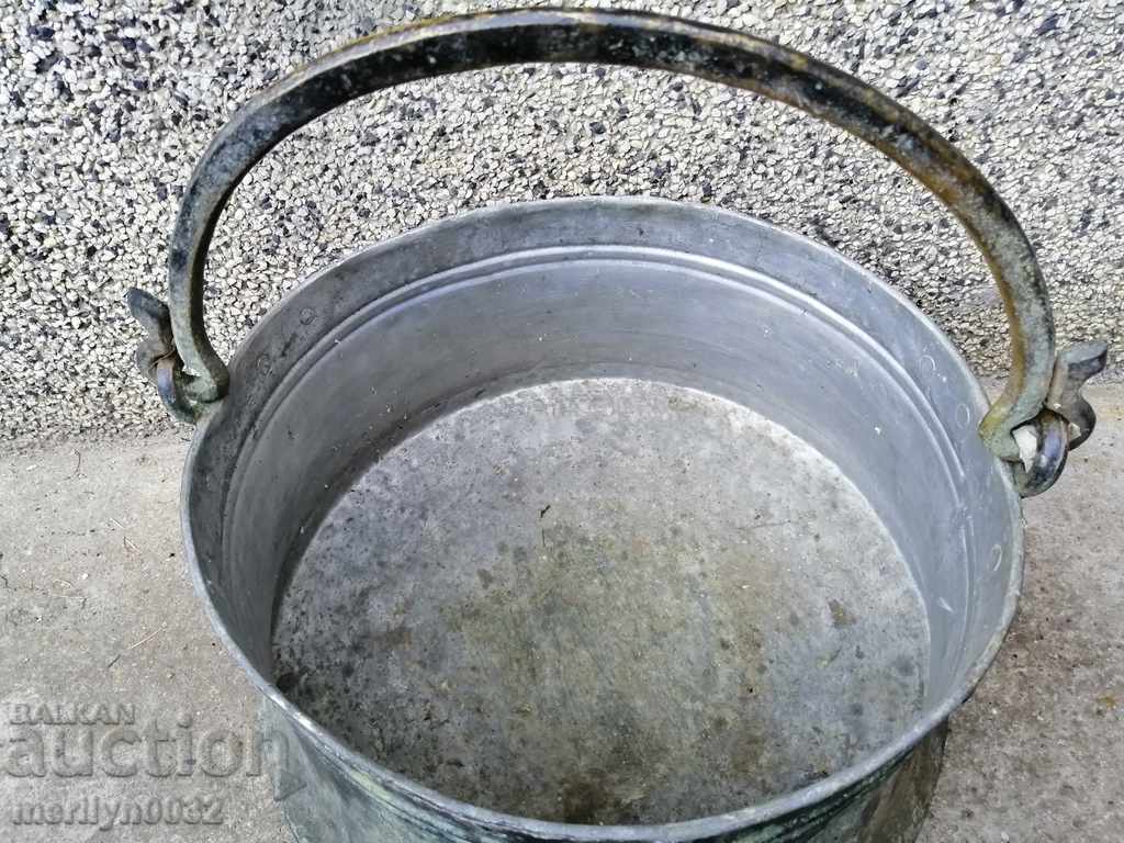 Old harania, copper vessel, large cauldron, copper, dustpan - 7