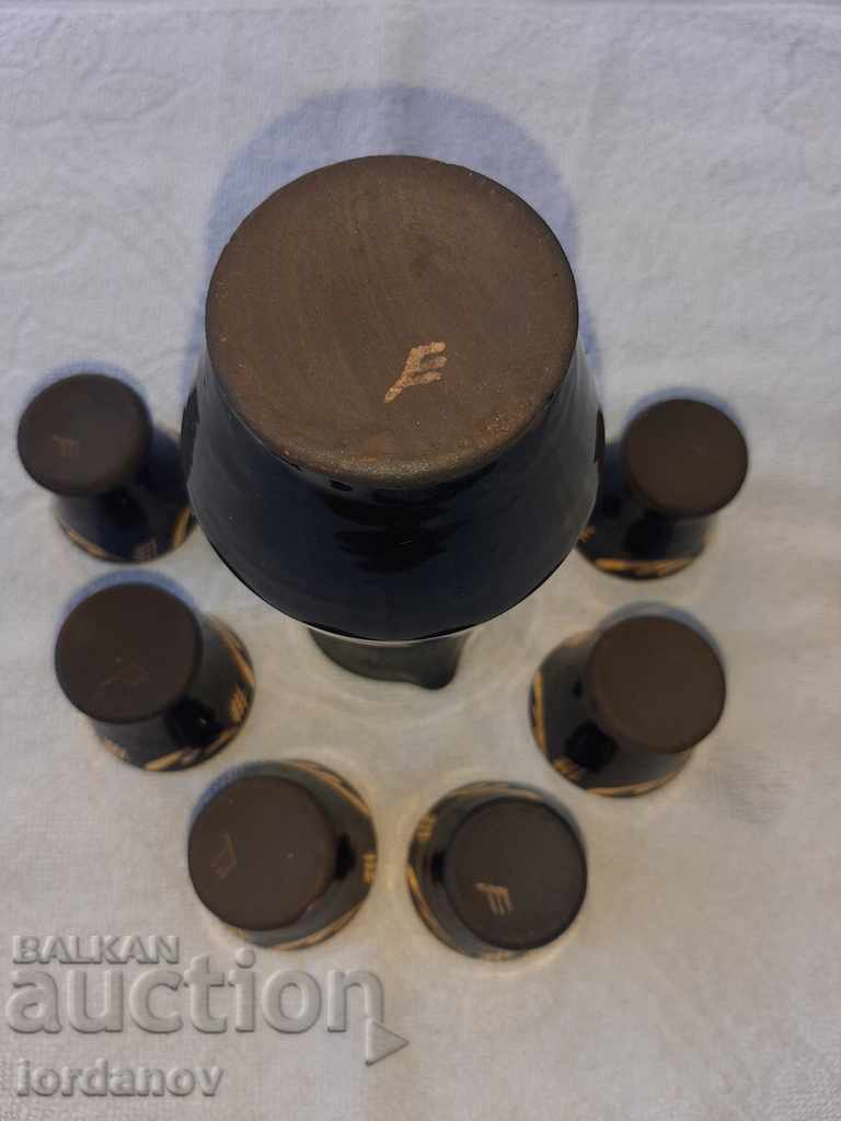 Delivery of Old brandy service.