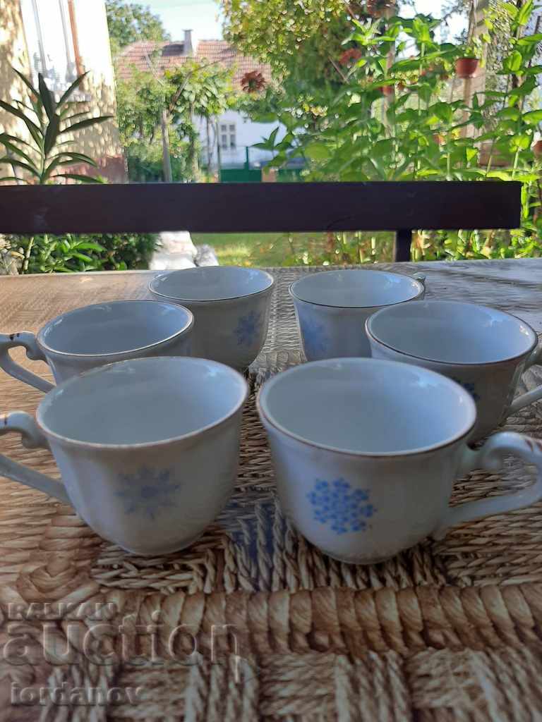 Porcelain cups for coffee