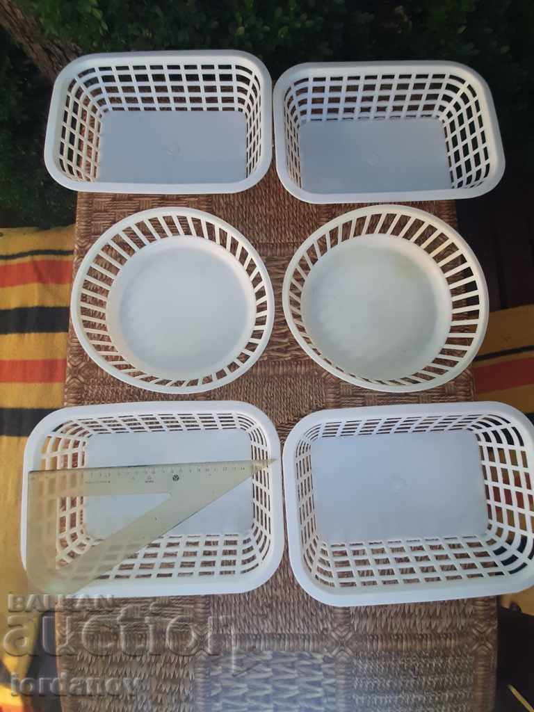 Old plastic bread pans, lot - from the sauce.