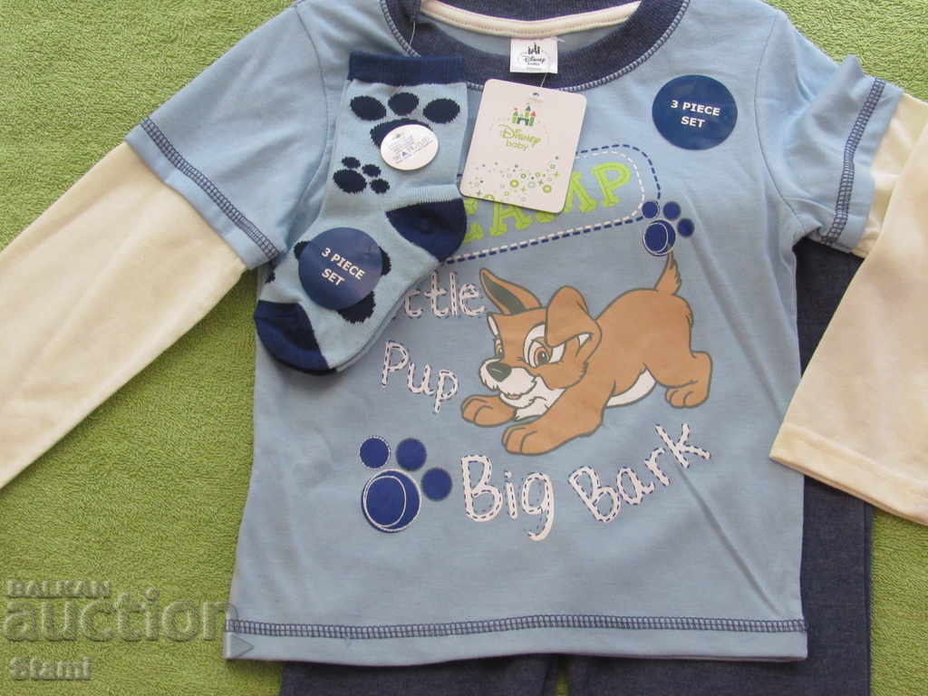 Auction Set for a boy of 3 parts Disny, new, for 1 1 / 2- 2 years Auction Set for a boy of 3 parts Disny, new, for 1 1 / 2- 2 years