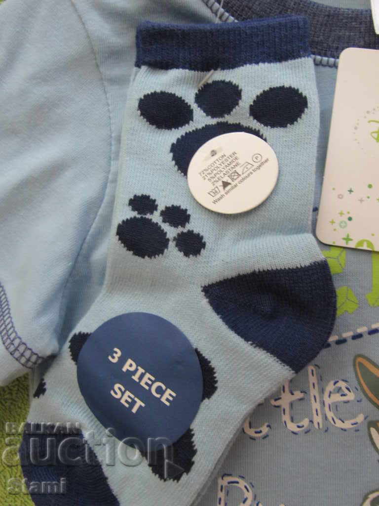 Set for a boy of 3 parts Disny, new, for 1 1 / 2- 2 years - 5 Set for a boy of 3 parts Disny, new, for 1 1 / 2- 2 years - 5