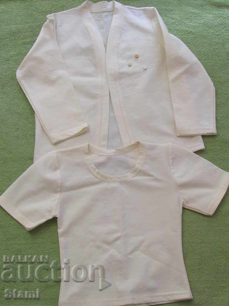 Комплект за момиче от 2 части жилетка и блуза,размер 104