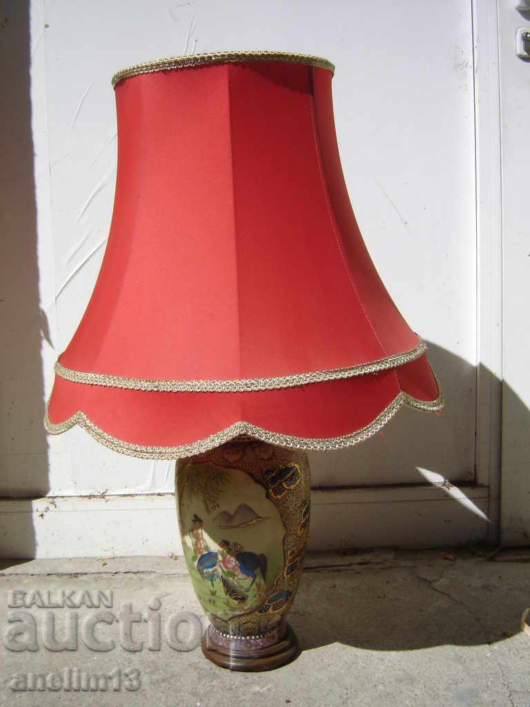 OLD HAND DRAWED PORCELAIN night lamp