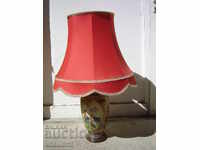 LAMPĂ DE NOAPTE DIN PORȚELAN, PICTATĂ MANUAL, VECHE