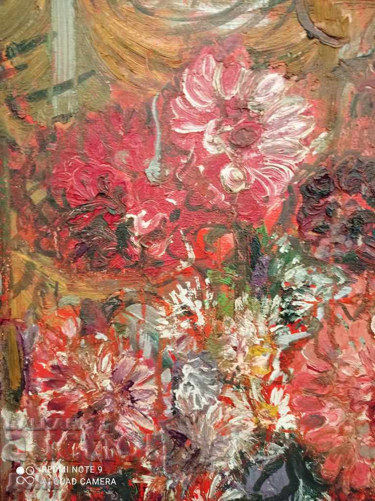 Delivery of Vestalka Rangelova, Large oil PAINTING