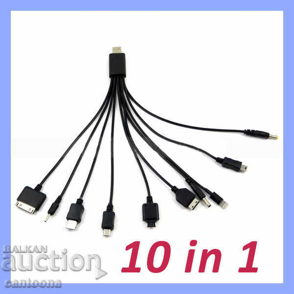 Adaptor USB universal 10 în 1 pentru iPhone, Android și altele