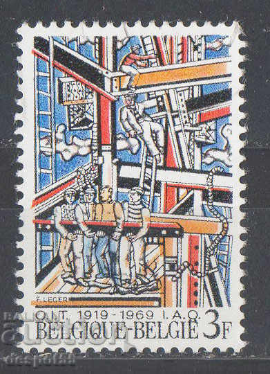 1969. Belgium. Jubilee - 50th ILO.