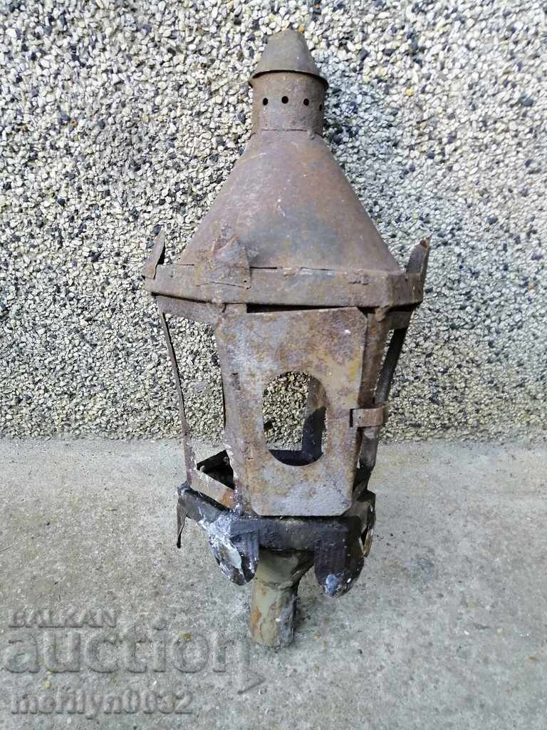 Old lantern from a cemetery for lighting candles Kingdom of Bulgaria