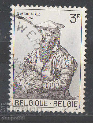 1962. Белгия. Джерардо ди Кремер (1512-1594), картограф.