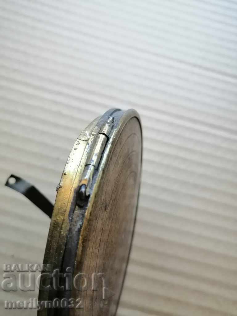 Бронзов венец без стъкло с капак от каминен часовник 19ти в - 6 Бронзов венец без стъкло с капак от каминен часовник 19ти в - 6