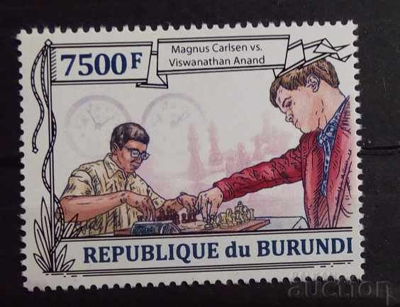 Burundi 2013 Personalități / Sport / Șah Magnus Carlsen 8 € MNH