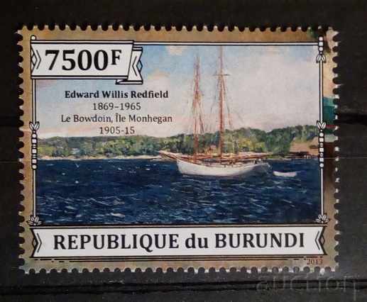 Burundi 2013 Art / Paintings / Artists / Ships 8 € MNH