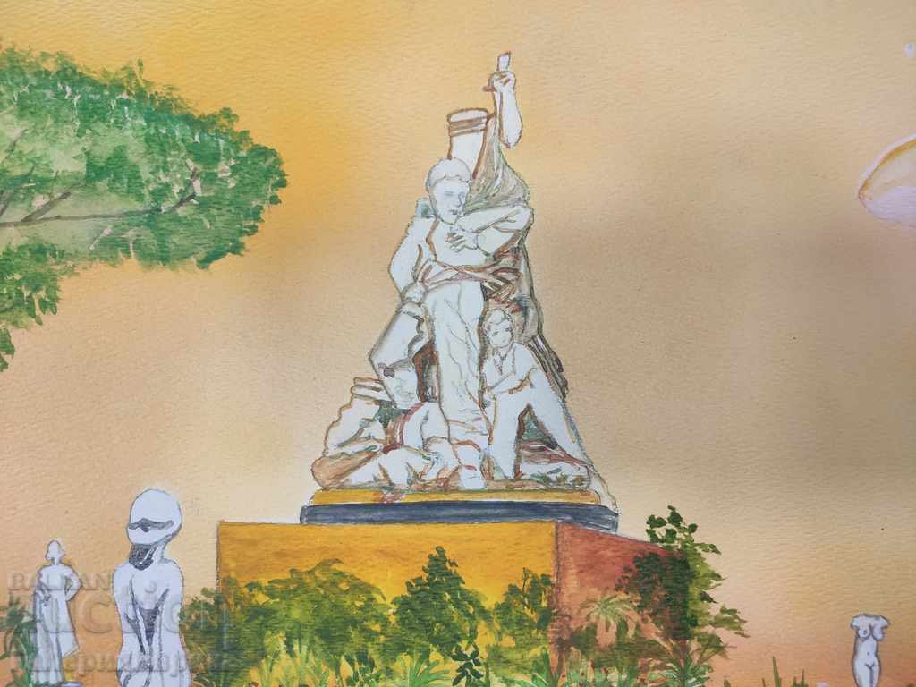 Δημοπρασία Yosin Levian / Ισραήλ / ακουαρέλα 82 "Πάρκο γλυπτικής" Δημοπρασία Yosin Levian / Ισραήλ / ακουαρέλα 82 "Πάρκο γλυπτικής"