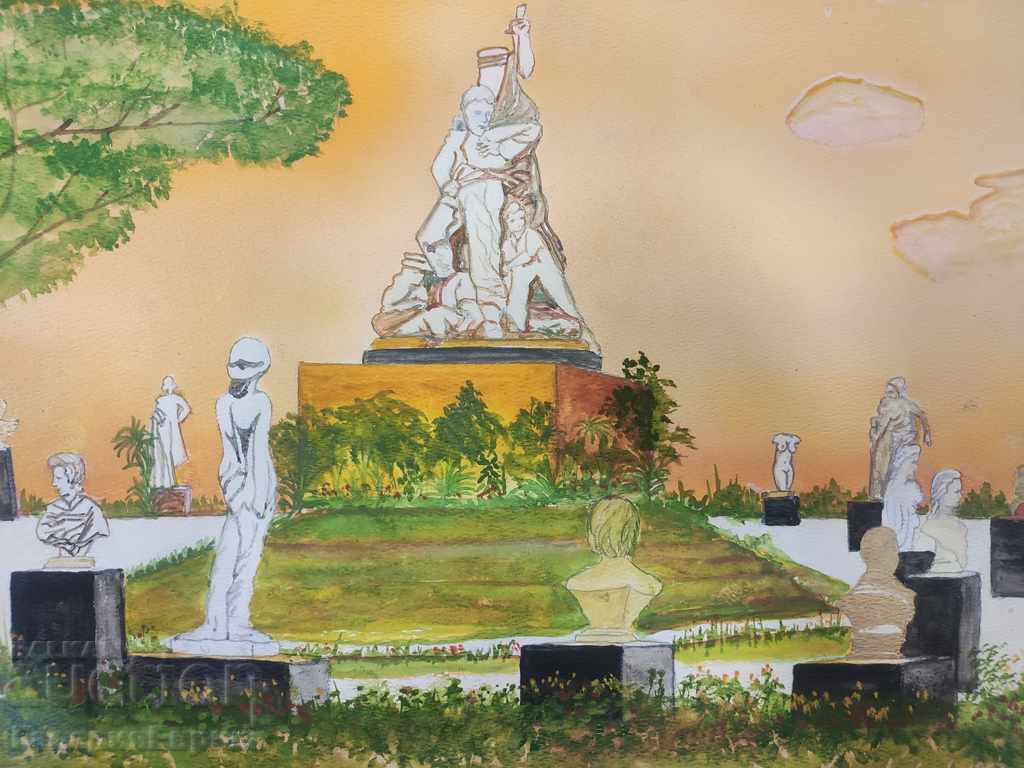 Yosin Levian / Ισραήλ / ακουαρέλα 82 "Πάρκο γλυπτικής" - 5 Yosin Levian / Ισραήλ / ακουαρέλα 82 "Πάρκο γλυπτικής" - 5