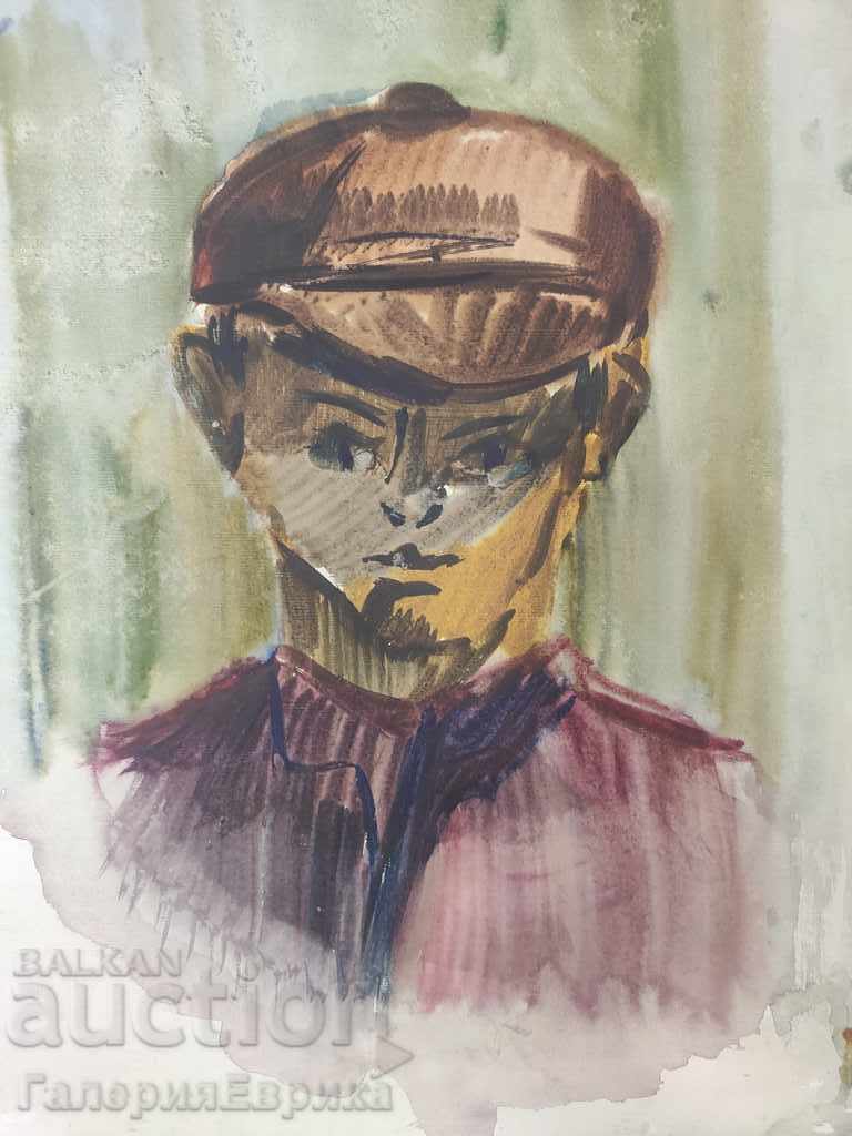 Stefan Georgiev watercolor with price 14.00 BGN | € 7.16 Stefan Georgiev watercolor with price 14.00 BGN | € 7.16