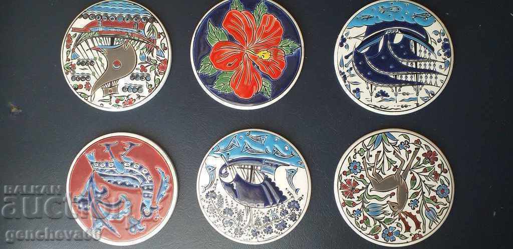 Χειροποίητα σουβέρ πορσελάνης με τιμή 25.00 BGN | € 12.78