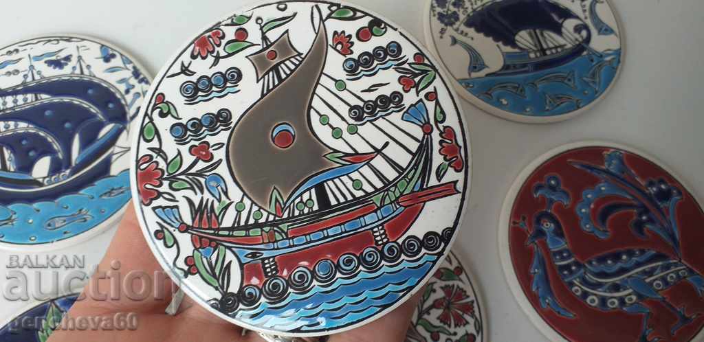 Δημοπρασία Χειροποίητα σουβέρ πορσελάνης