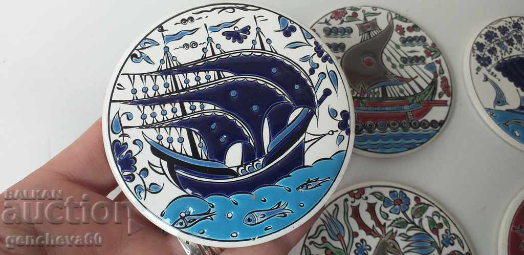 Παράδοση Χειροποίητα σουβέρ πορσελάνης