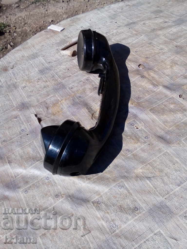 Auction Old telephone handset Auction Old telephone handset