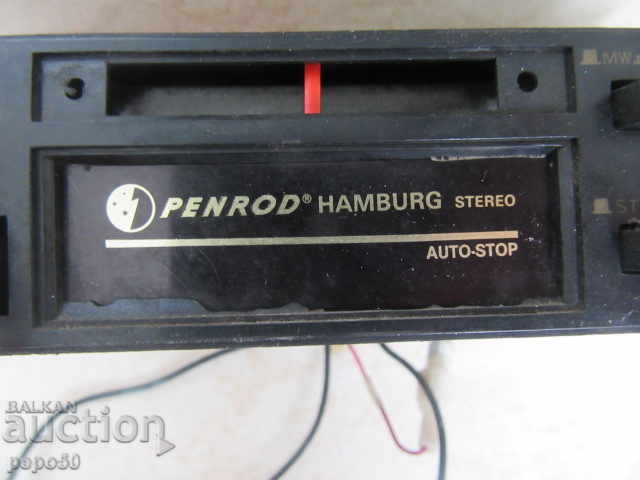 OLD STEREO CAR CASSETTE RADIO - PENROD - Germany with price 20.00 BGN | € 10.23
