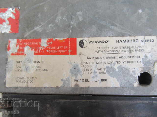 Auction  OLD STEREO CAR CASSETTE RADIO - PENROD - Germany