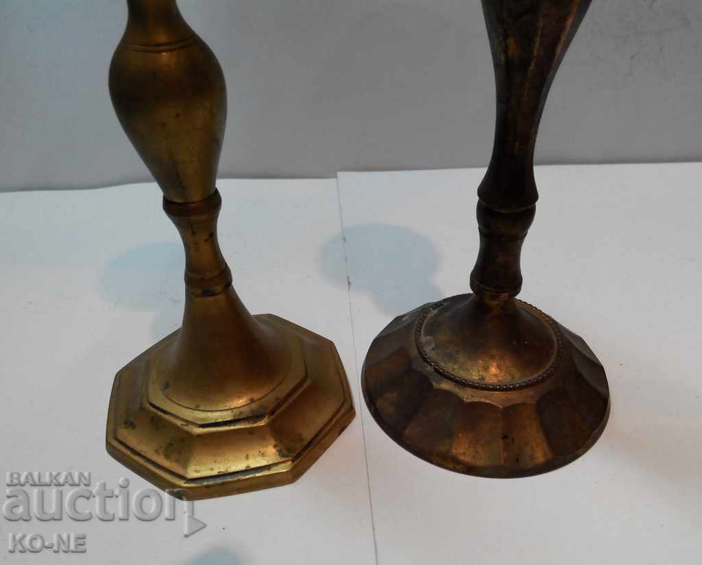 Bronze candlesticks - 5 Bronze candlesticks - 5