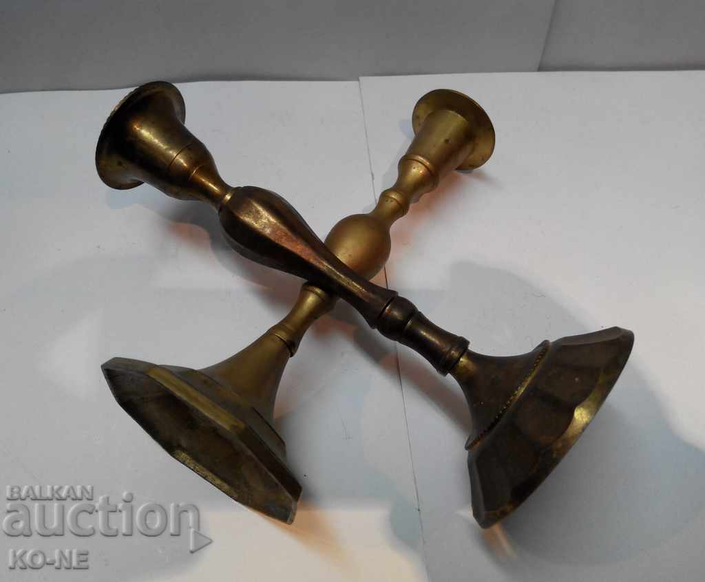 Bronze candlesticks - 6 Bronze candlesticks - 6