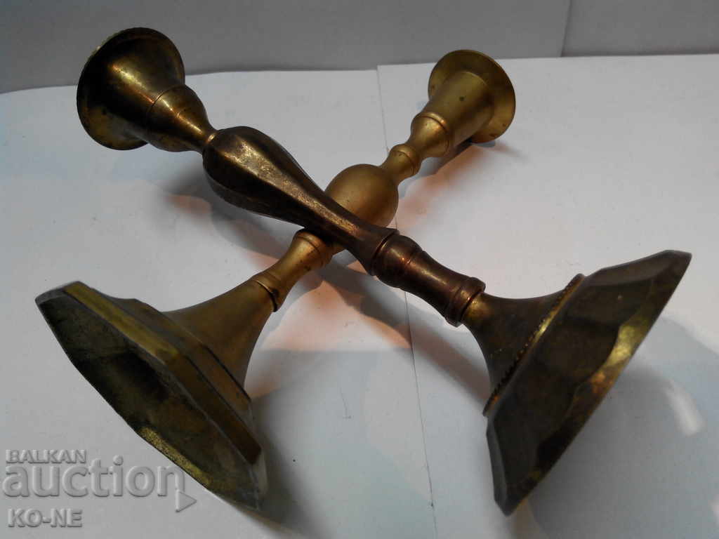 Bronze candlesticks - 7 Bronze candlesticks - 7