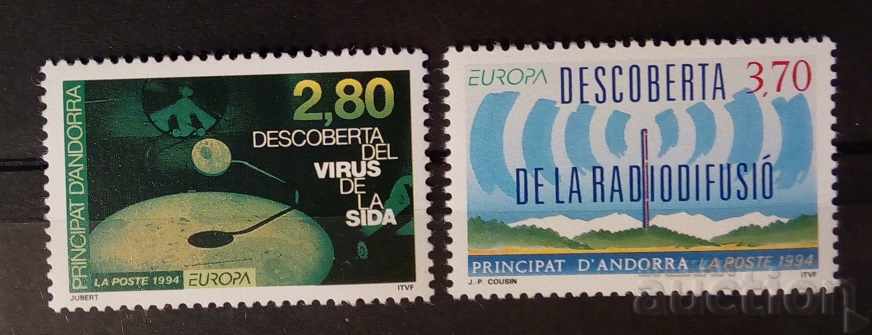 French Andorra 1994 Europe CEPT MNH