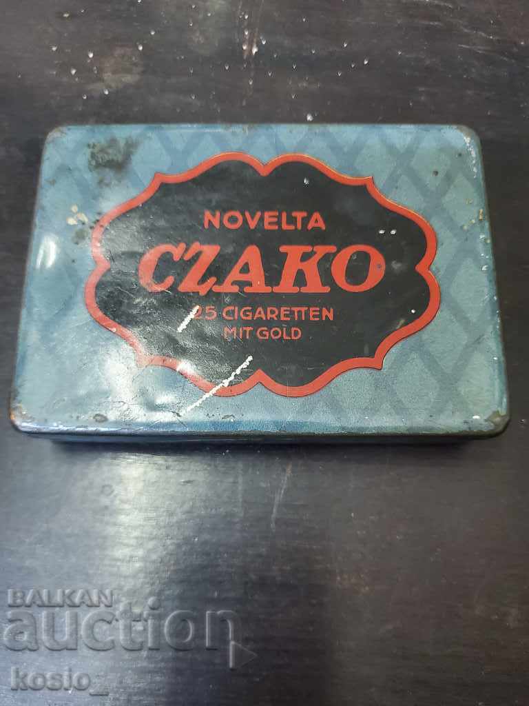 Old metal box of cigarettes