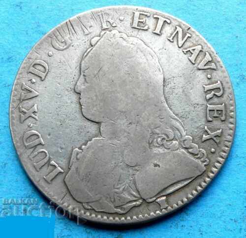 France - 1 Écu 1726 Q - Perpignan - Preserved Edge with price 290.00 BGN | € 148.27 France - 1 Écu 1726 Q - Perpignan - Preserved Edge with price 290.00 BGN | € 148.27