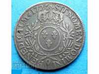 France - 1 Écu 1726 Q - Perpignan - Preserved Edge