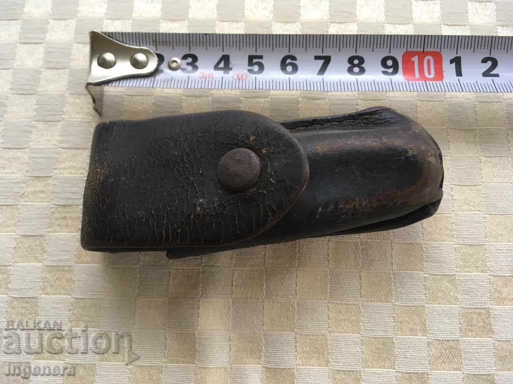 COVER KNIFE CASE LEG LEATHER OLD