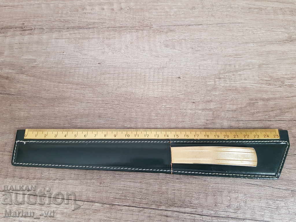 Γράμμα μαχαίρι σε δερμάτινη θήκη με χάλκινο χάρακα - 5 Γράμμα μαχαίρι σε δερμάτινη θήκη με χάλκινο χάρακα - 5