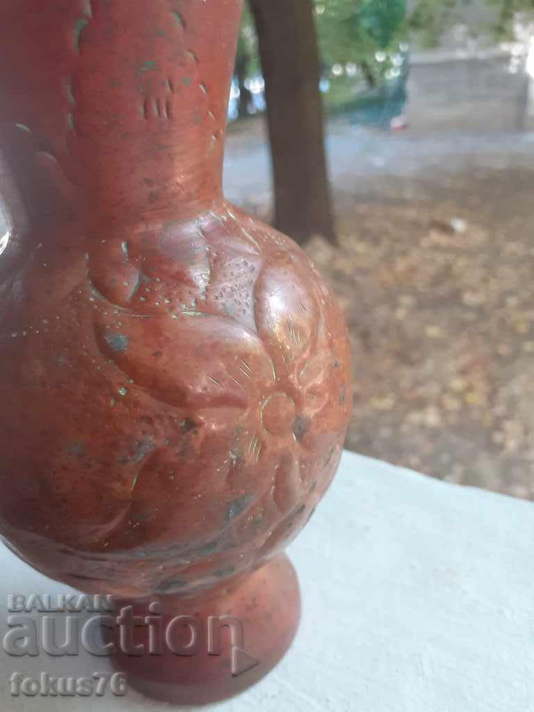OLD WROUGHT HAMMERED COPPER VASE COPPER with price 39.00 BGN | € 19.94 OLD WROUGHT HAMMERED COPPER VASE COPPER with price 39.00 BGN | € 19.94