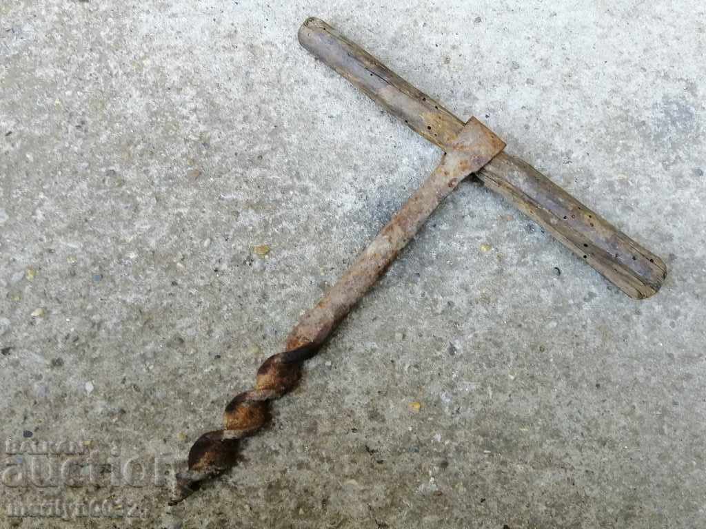 Delivery of Ancient crutch, burgundy, screwdriver, wrought iron Delivery of Ancient crutch, burgundy, screwdriver, wrought iron