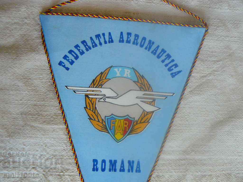 Flag and badge Romania FAR Federatia Aeronautica Romana with price 9.00 BGN | € 4.60 Flag and badge Romania FAR Federatia Aeronautica Romana with price 9.00 BGN | € 4.60