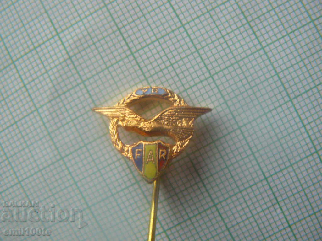 Flag and badge Romania FAR Federatia Aeronautica Romana - 5 Flag and badge Romania FAR Federatia Aeronautica Romana - 5