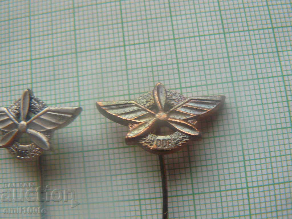 Delivery of Badges Gold Silver Bronze completed course Aviation Club GDR