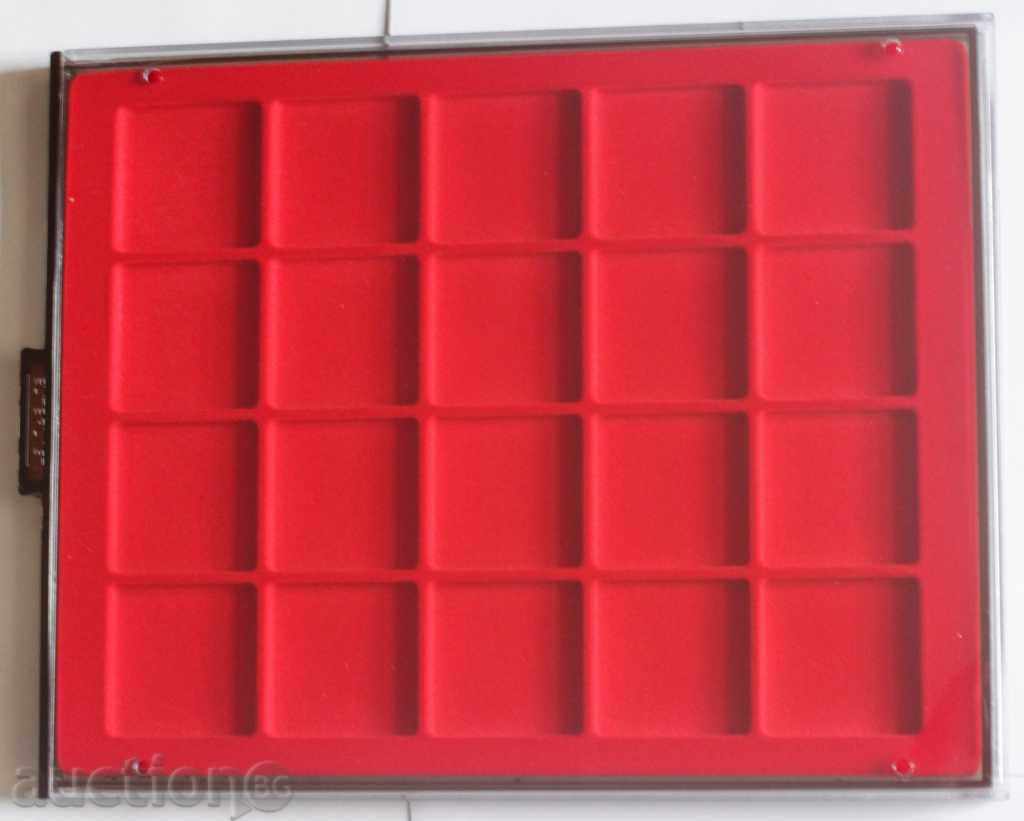 coin storage trays with drawer / shield cover