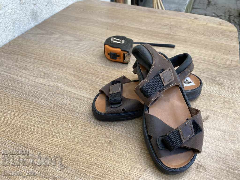 10329. SANDALE DE PIELE COPII VECHI NEUTILIZATE FRANȚA - 5